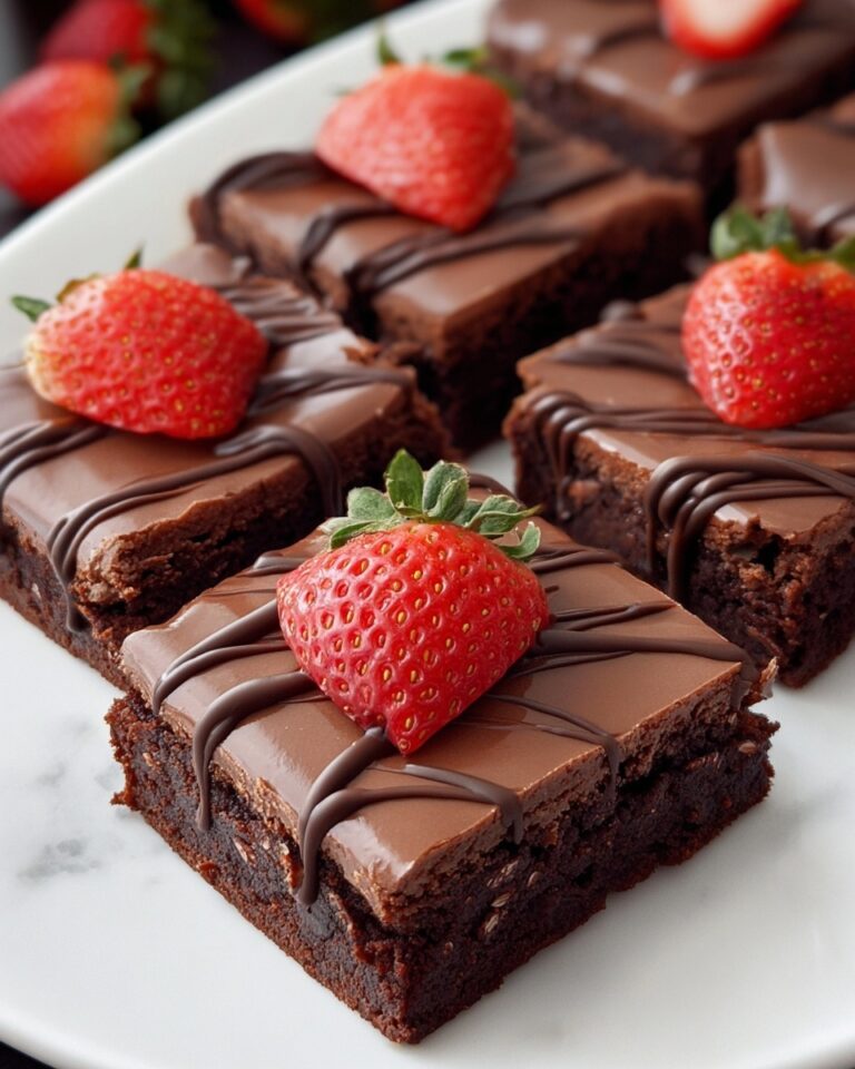 Chocolate-Covered Strawberry Brownies Recipe