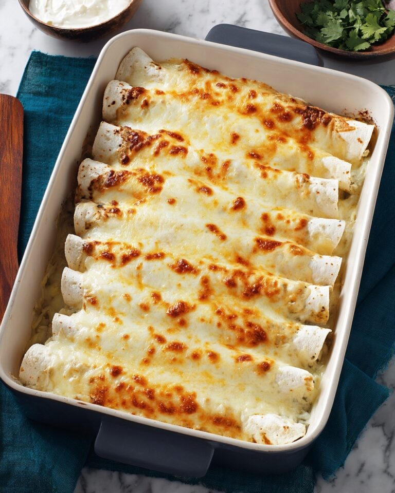 Creamy White Chicken Enchiladas Recipe
