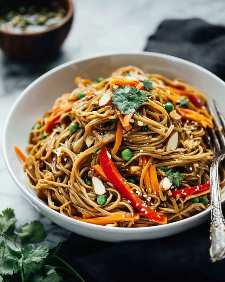 Spicy Peanut Soba Noodle Salad Recipe