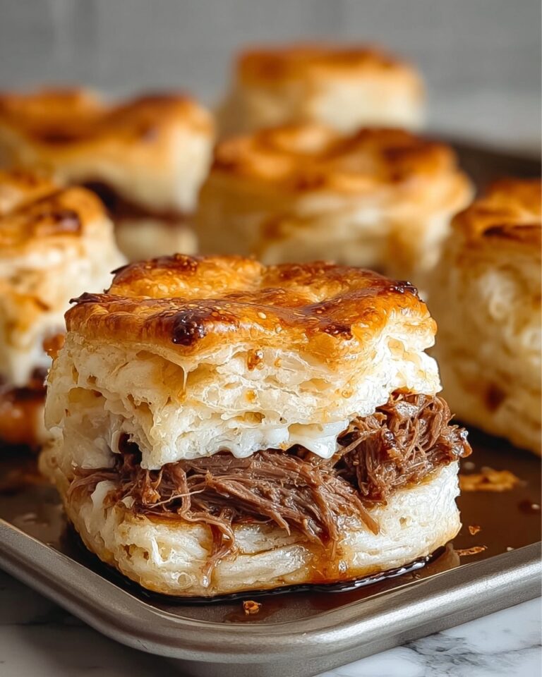 Baked French Dip Biscuits Recipe