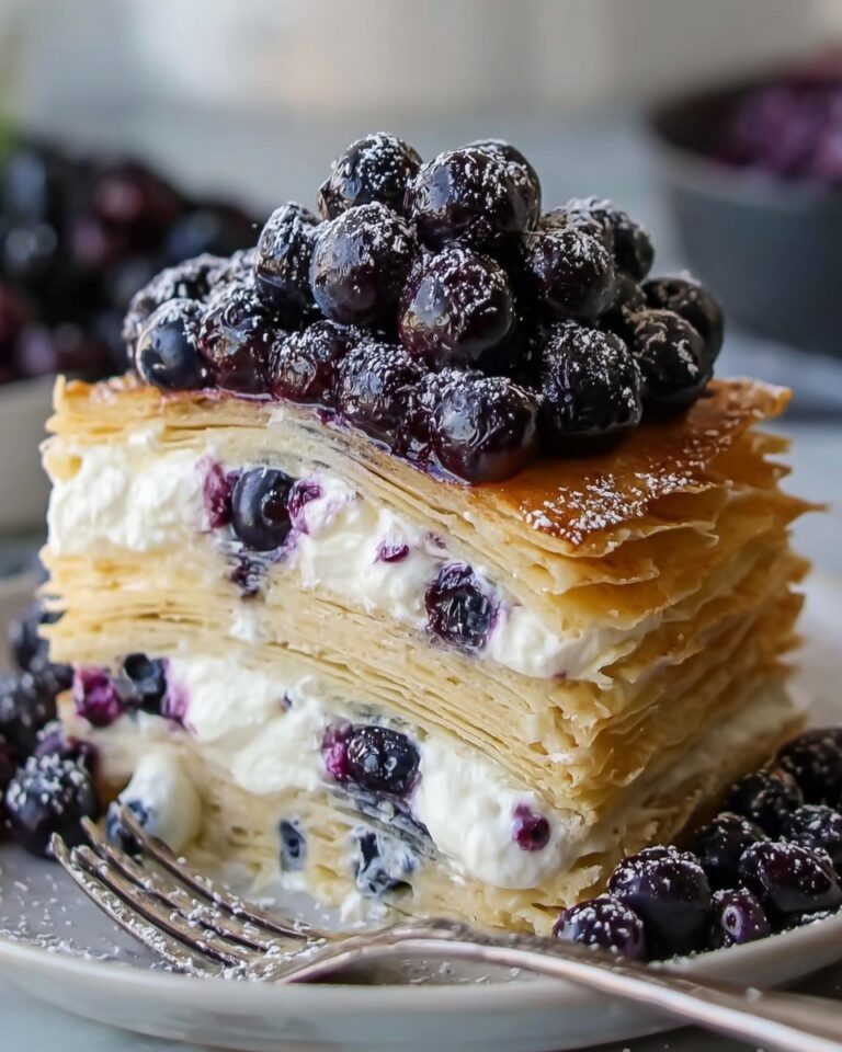 White Chocolate Blueberry Lasagna Recipe