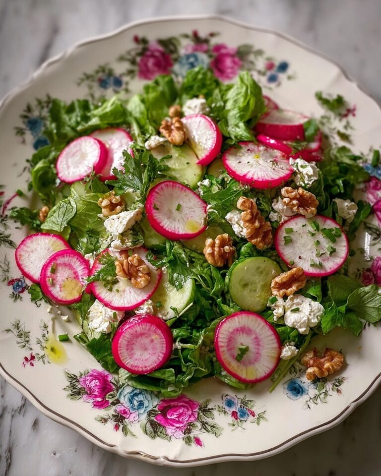 Herb and Radish Salad with Feta and Walnuts Recipe