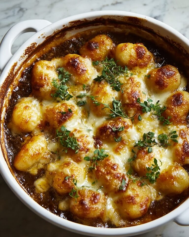 Baked French Onion Gnocchi Recipe