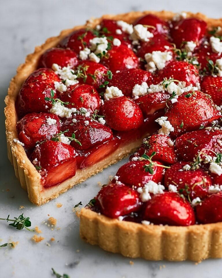 Strawberry, Feta & Thyme Tart Recipe