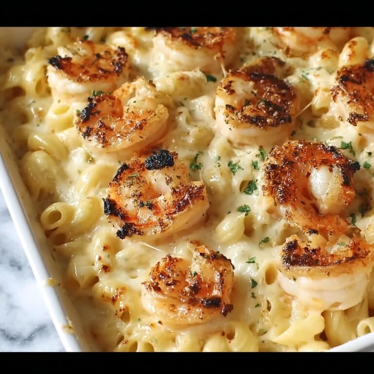 Garlic Shrimp Pasta Bake Recipe