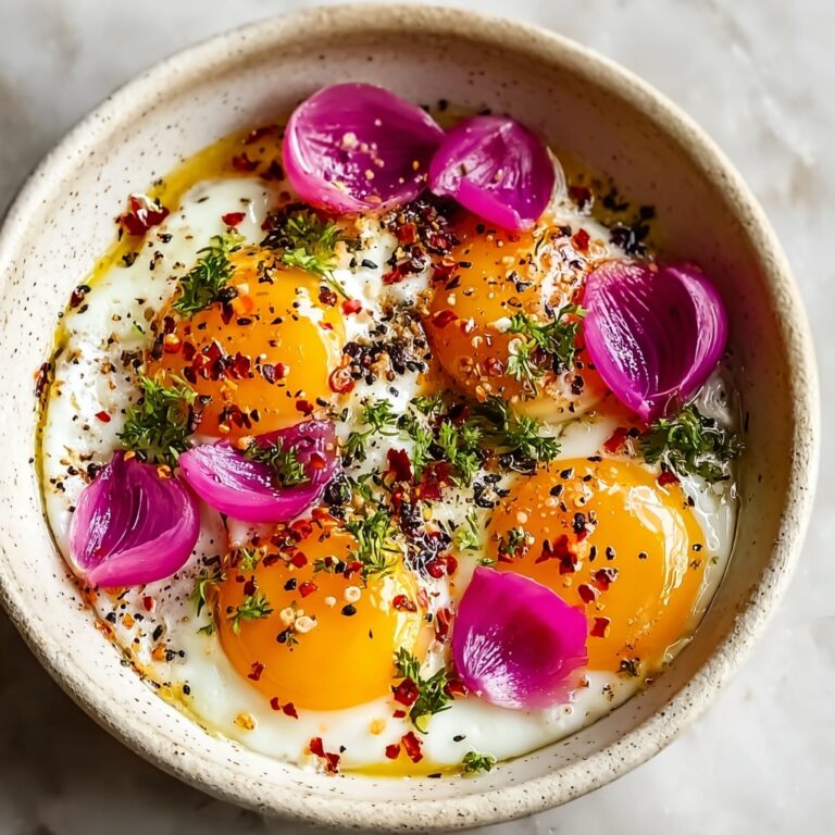 Turkish Eggs with Garlic Yogurt and Spiced Drizzle Recipe