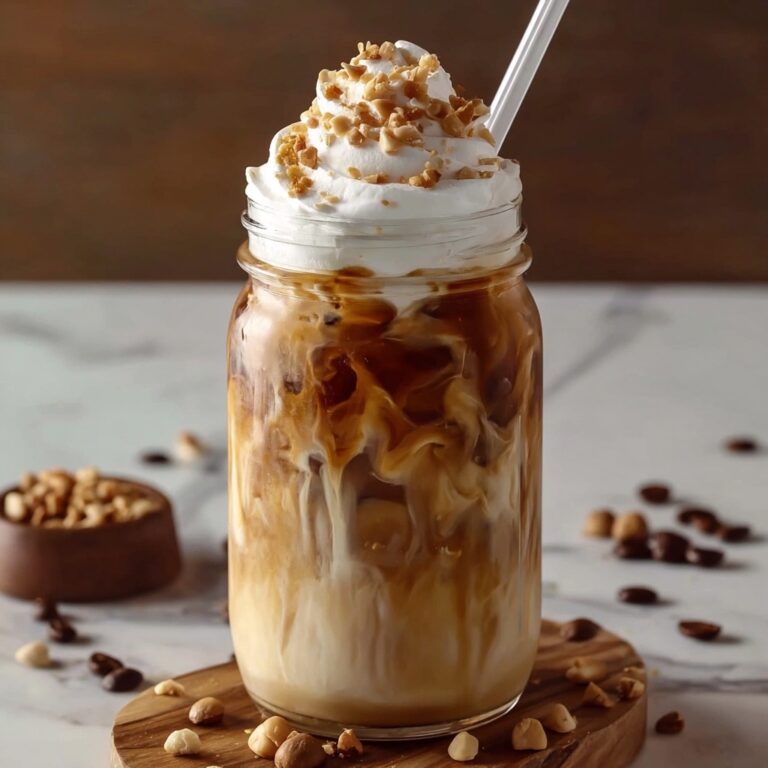Caramel Iced Coffee with Hazelnut Syrup Recipe
