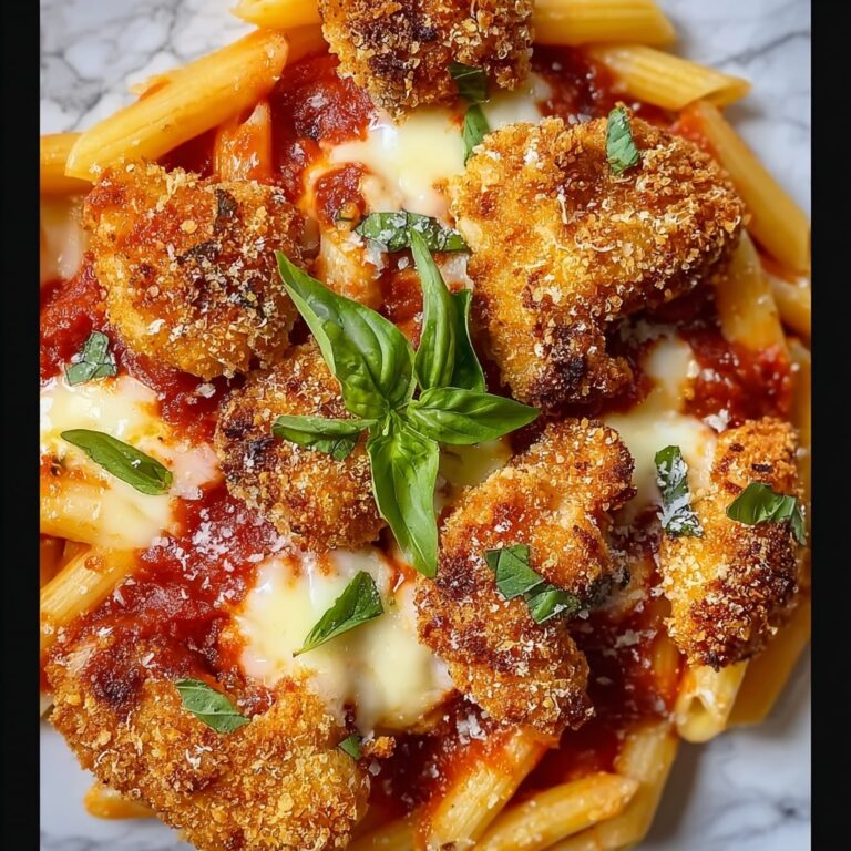 Chicken Parmesan Casserole with Penne Pasta Recipe