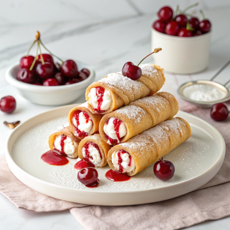 Cherry Cream Cheese Egg Rolls Recipe