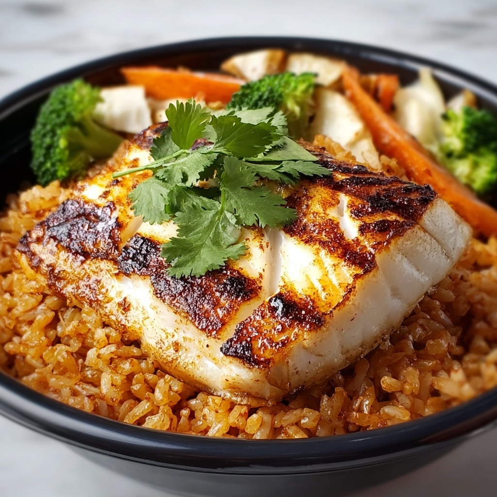 Baked Fish Rice Recipe - Recipe Image