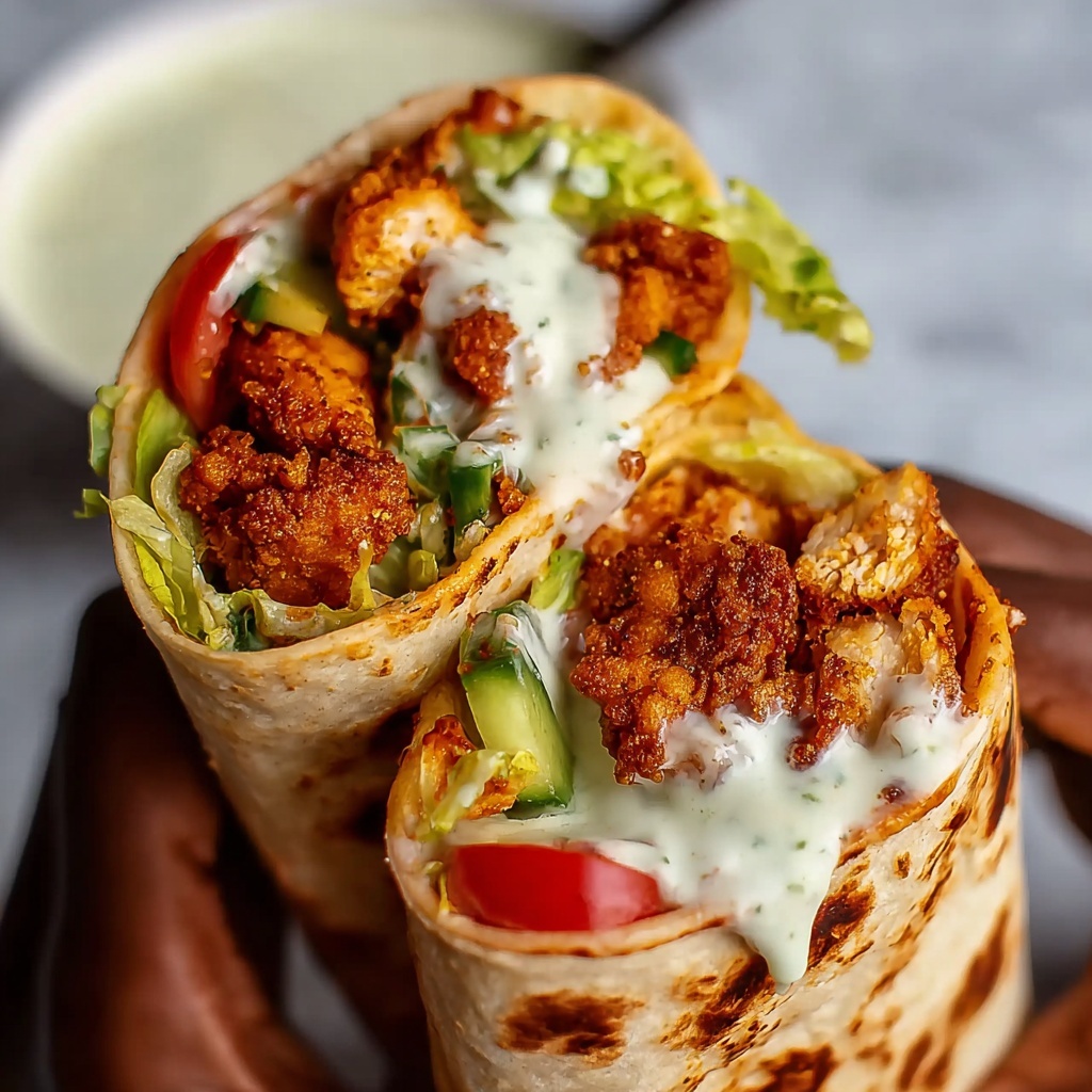 Crispy Chicken Twister Wrap Recipe - Recipe Image