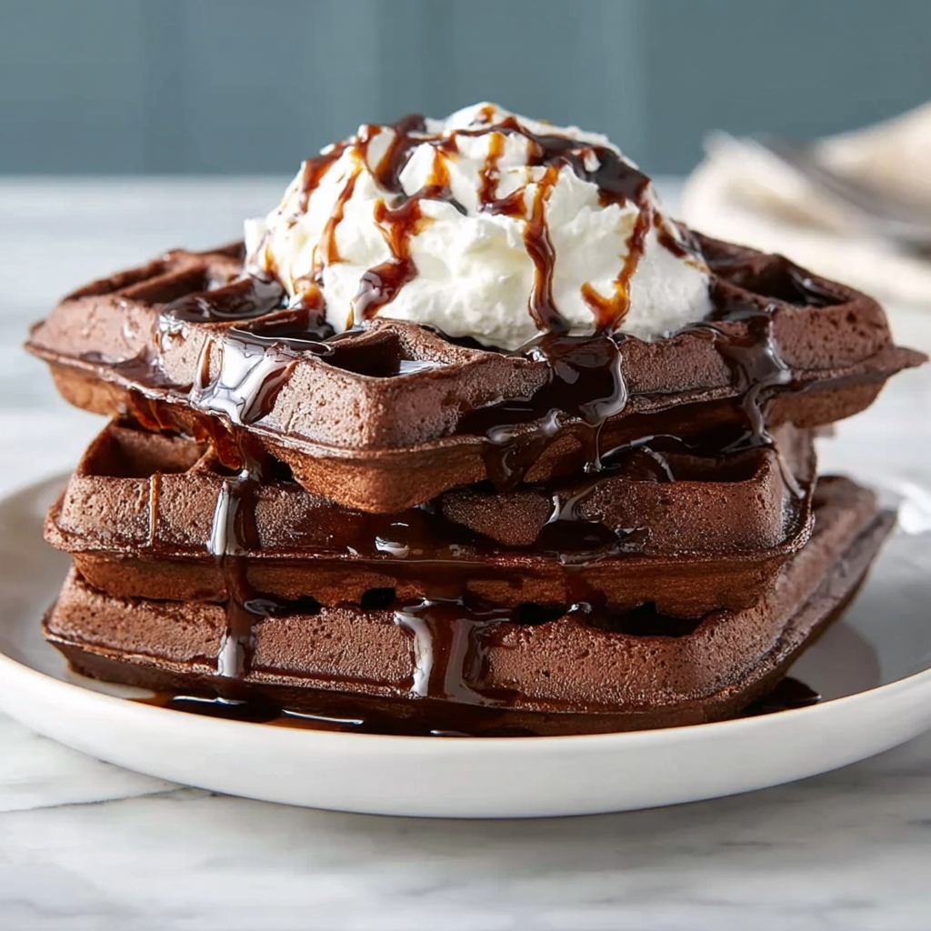 Brownie Waffles: A Guilt-Free, Low-Carb Chocolate Breakfast Recipe - Recipe Image