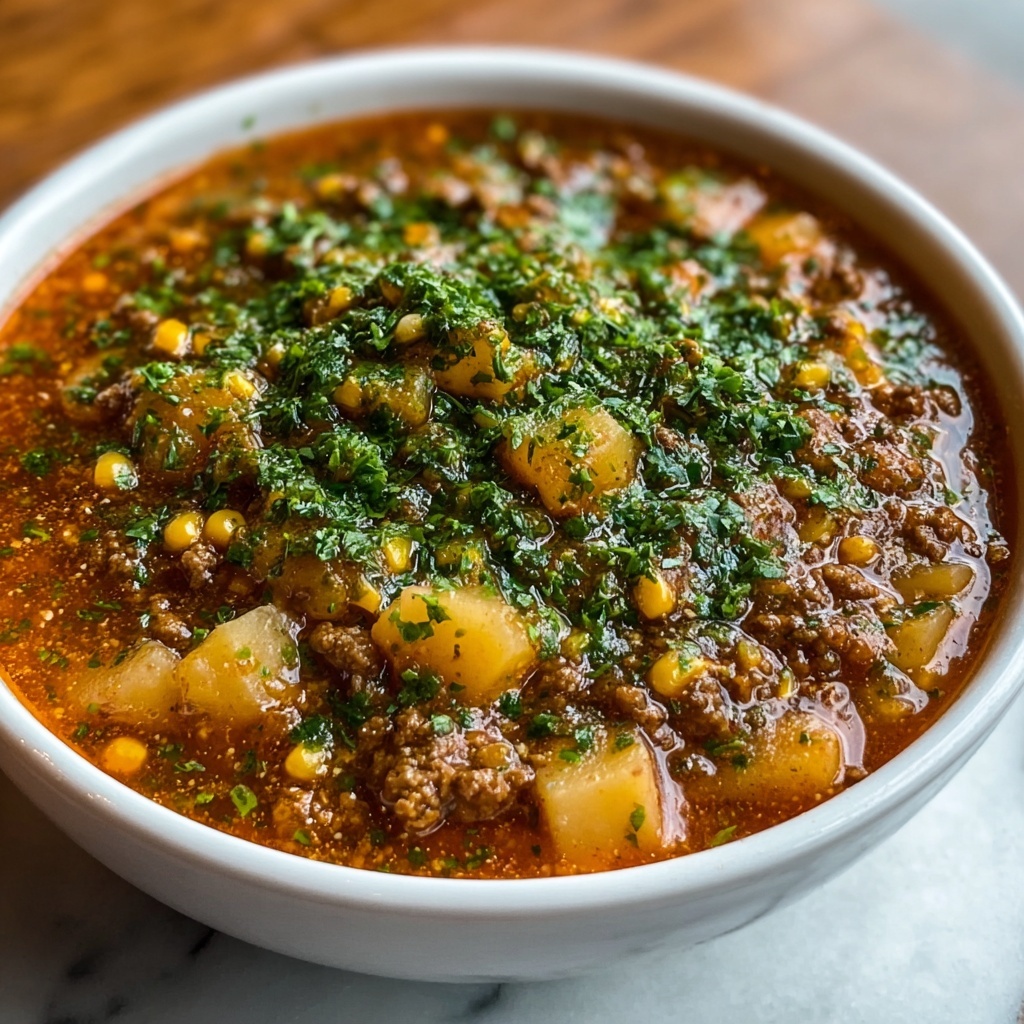 Ground Beef Enchilada Soup Recipe - Recipe Image