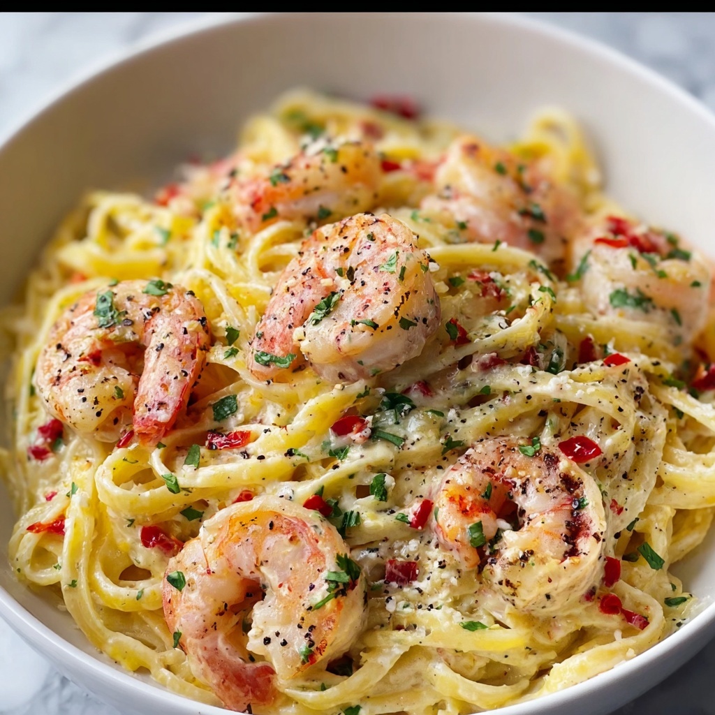 Creamy Jamaican Shrimp Pasta Recipe - Recipe Image