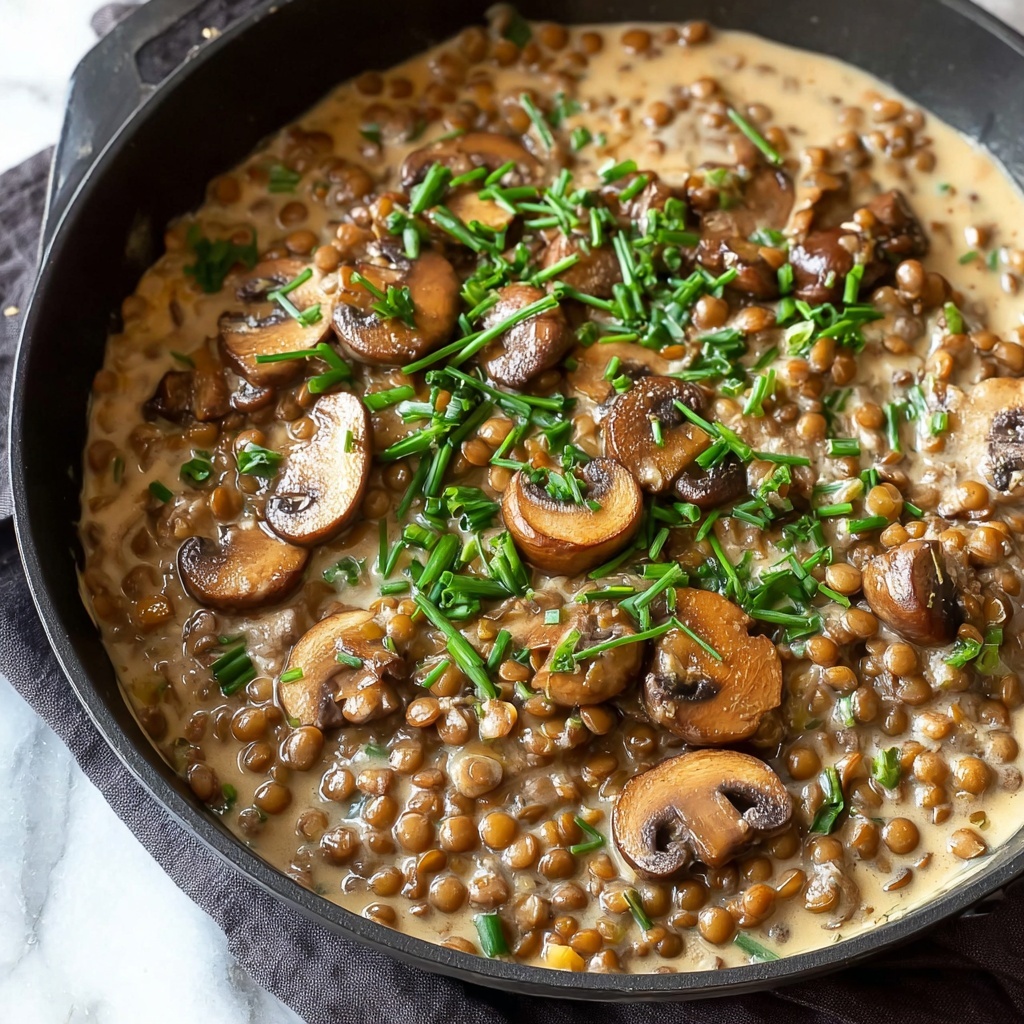 Lentil Mushroom Stroganoff: A Hearty Vegetarian Delight Recipe - Recipe Image