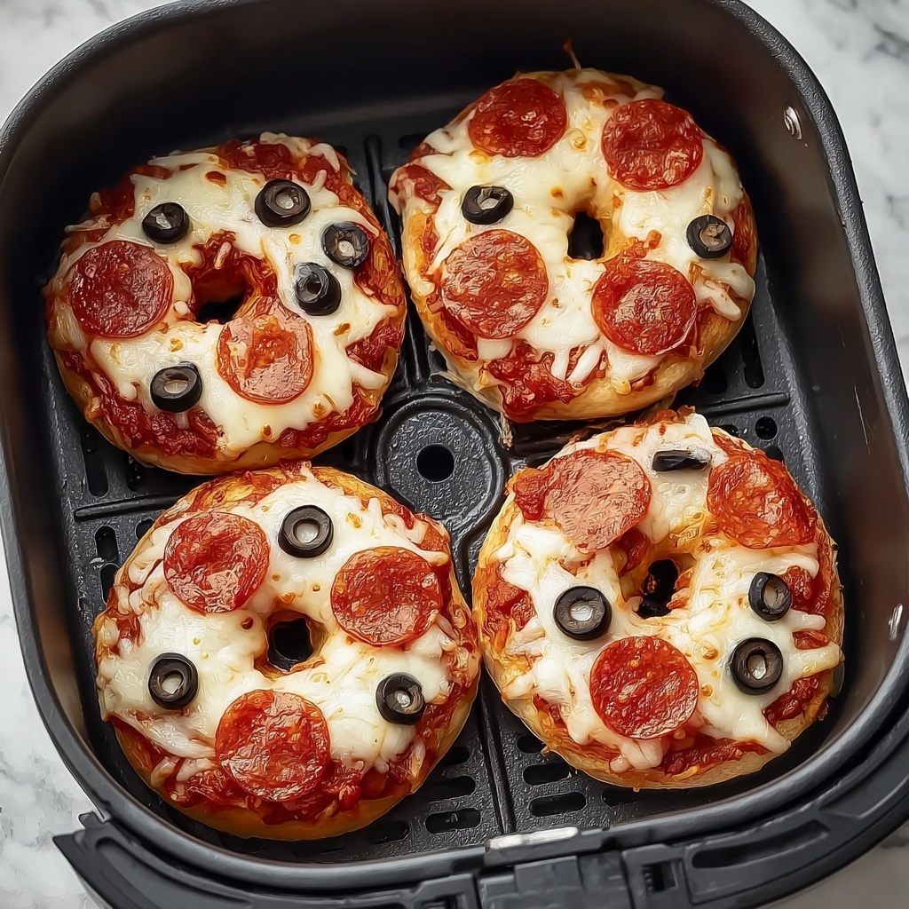 Air Fryer Pizza Bagels Recipe - Recipe Image