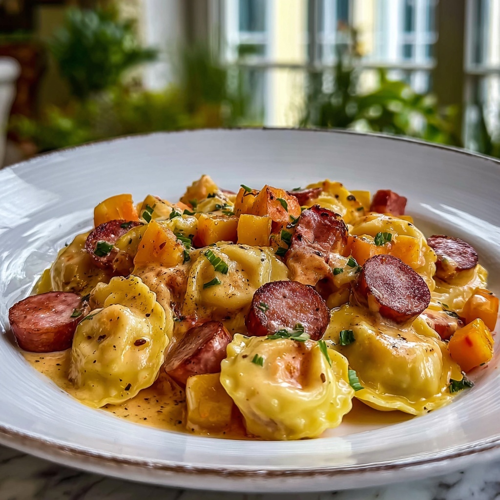 Crockpot Pierogi Casserole with Kielbasa Recipe - Recipe Image