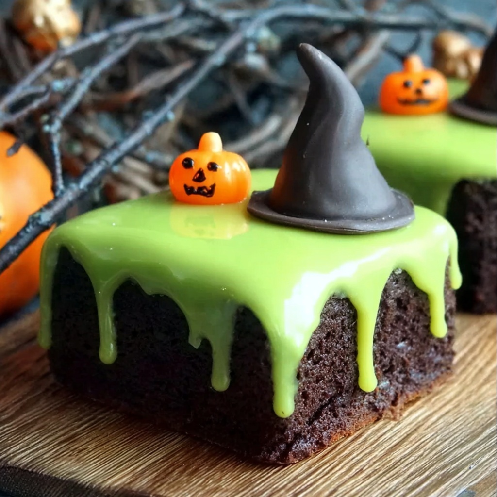 Melting Witch Poke Cake Recipe - Recipe Image