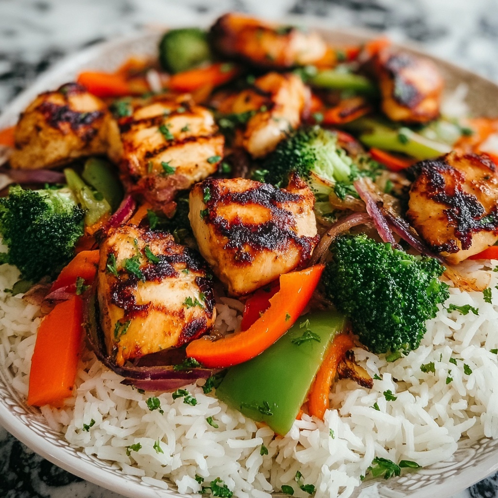 Healthy Chicken & Veggie Stir-Fry with Rice Recipe - Recipe Image