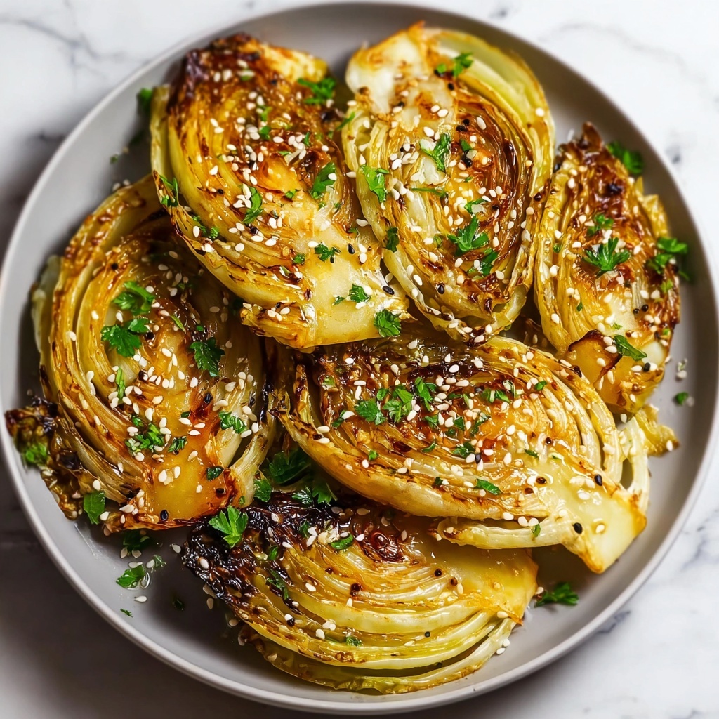 Miso Butter Roasted Cabbage Wedges Recipe - Recipe Image