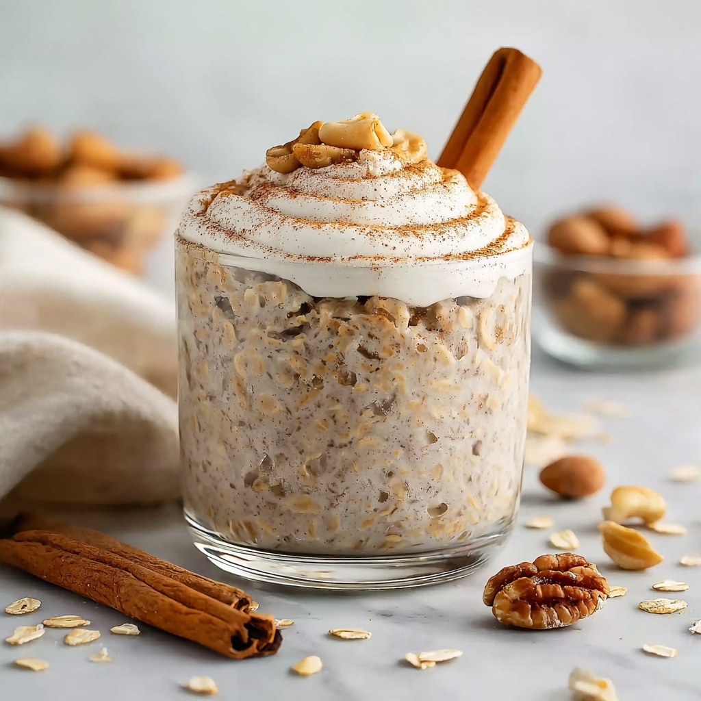 Cinnamon Roll Overnight Oats Recipe - Recipe Image