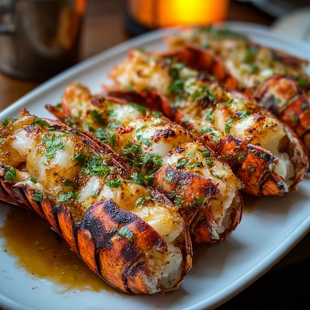 Gourmet Baked Stuffed Lobster Tails Recipe - Recipe Image