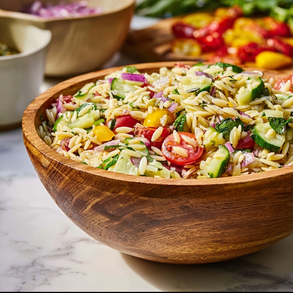 Best Orzo Pasta Salad Recipe - Recipe Image