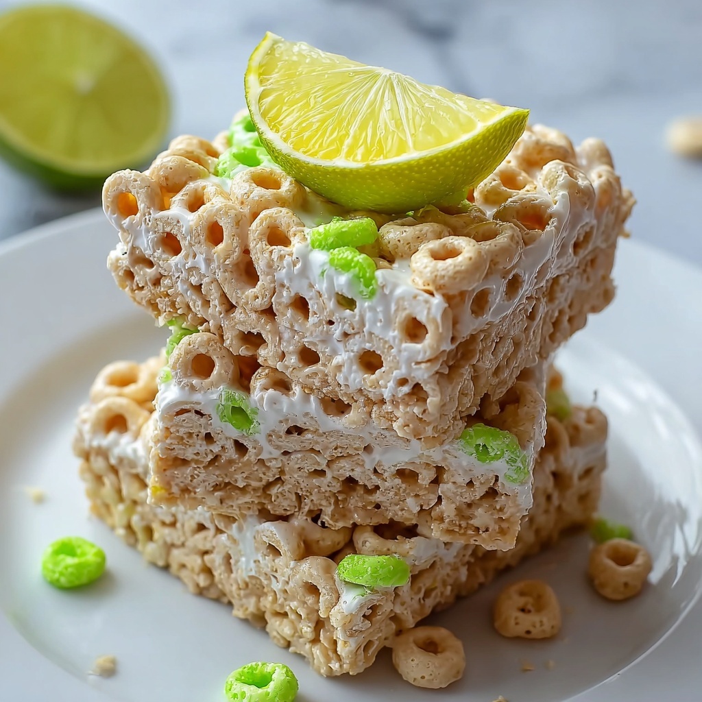 Key Lime Pie Rice Krispie Treats Recipe - Recipe Image