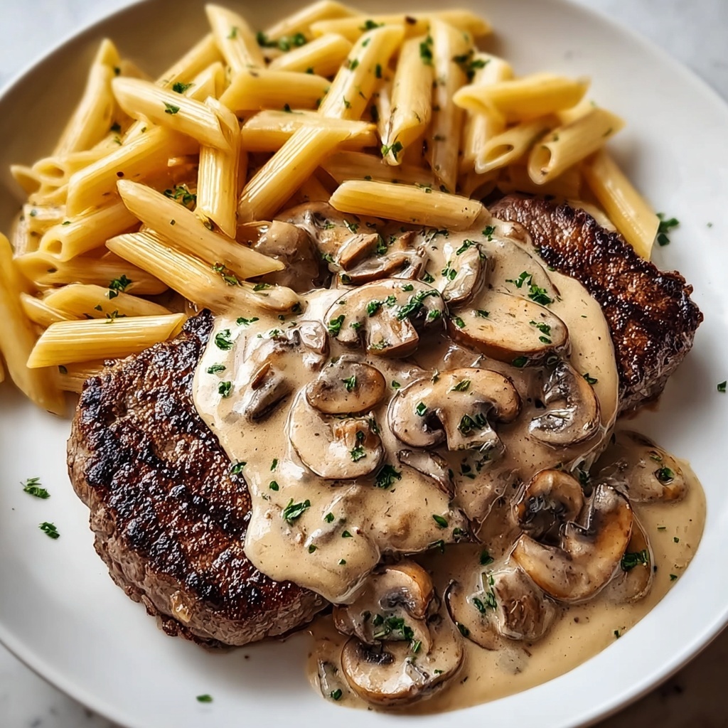 Creamy Mushroom Sauce for Steak Recipe - Recipe Image