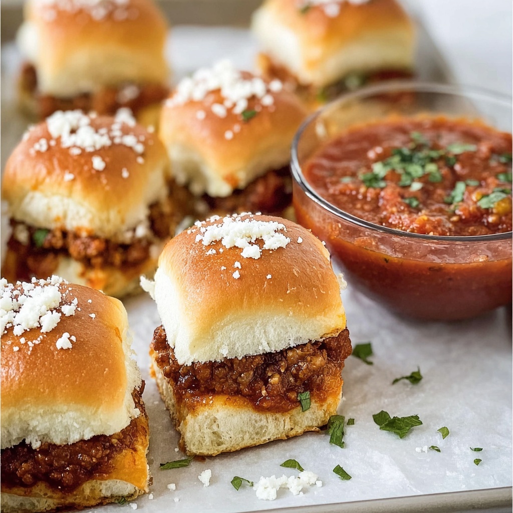 Chicken Parmesan Sliders Recipe - Recipe Image