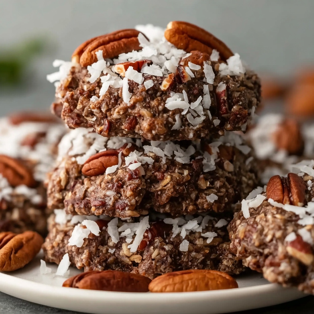 Chocolate Pecan Coconut Cookies Recipe - Recipe Image