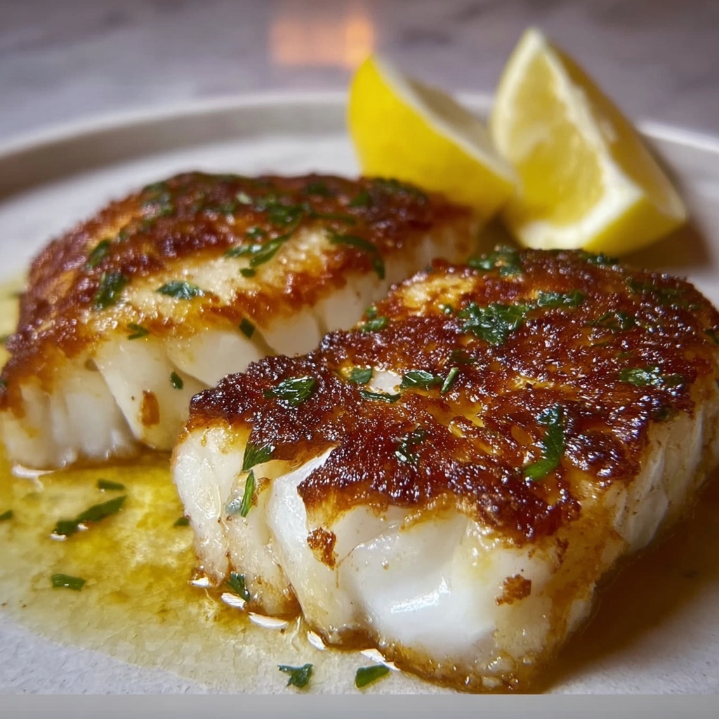 Lemon Butter Baked Cod Recipe - Recipe Image
