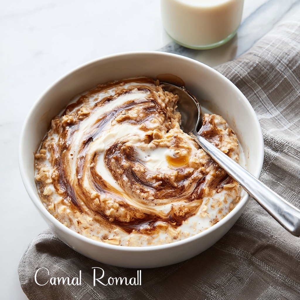 Cinnamon Roll Oatmeal Recipe - Recipe Image
