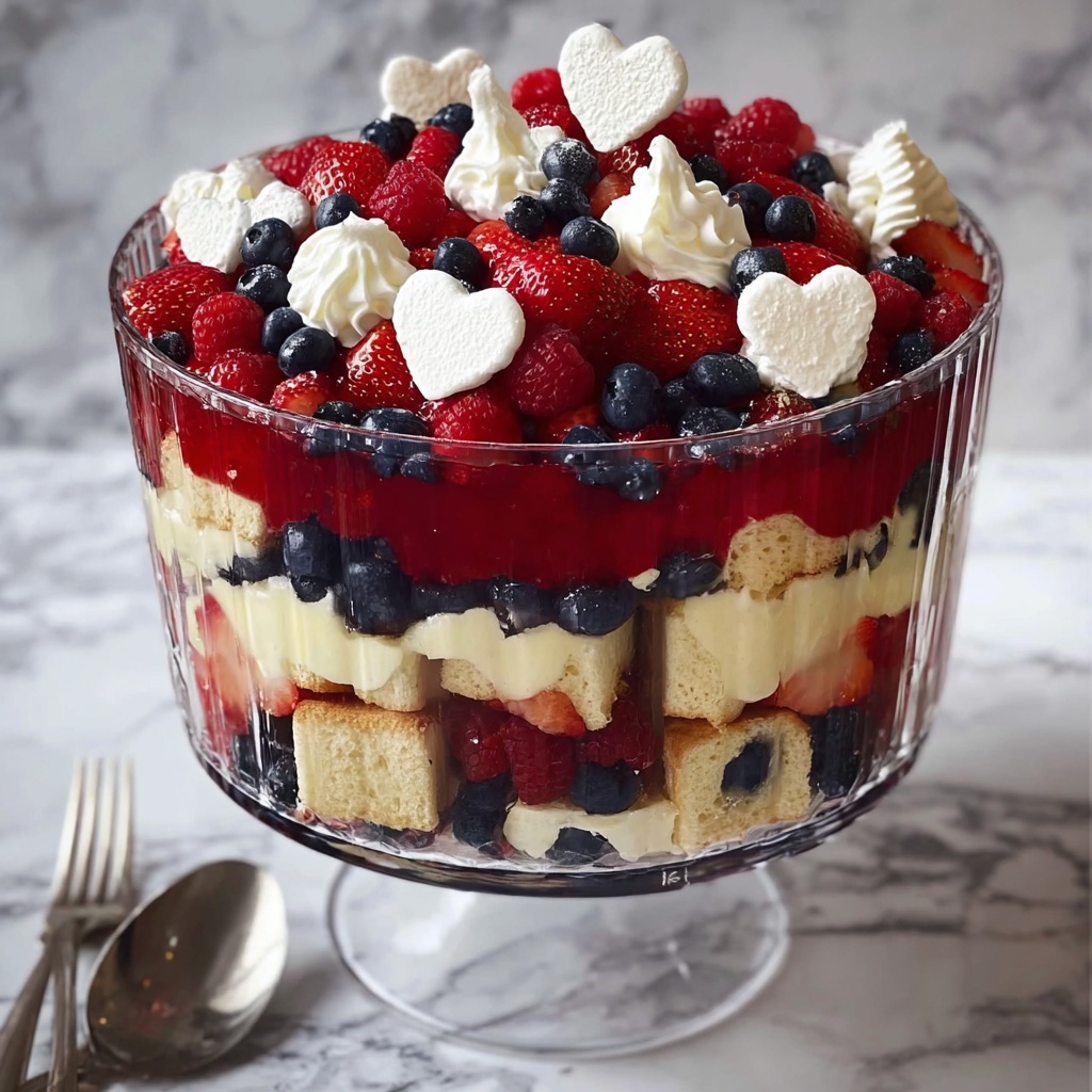 All-American Strawberry and Blueberry Trifle Recipe - Recipe Image