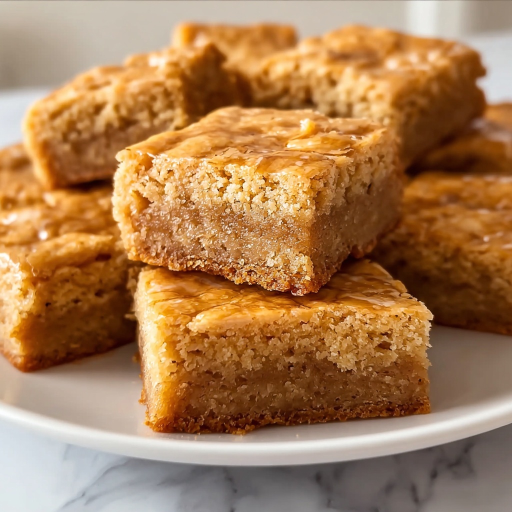 Vegan Cinnamon Chickpea Blondies Recipe - Recipe Image