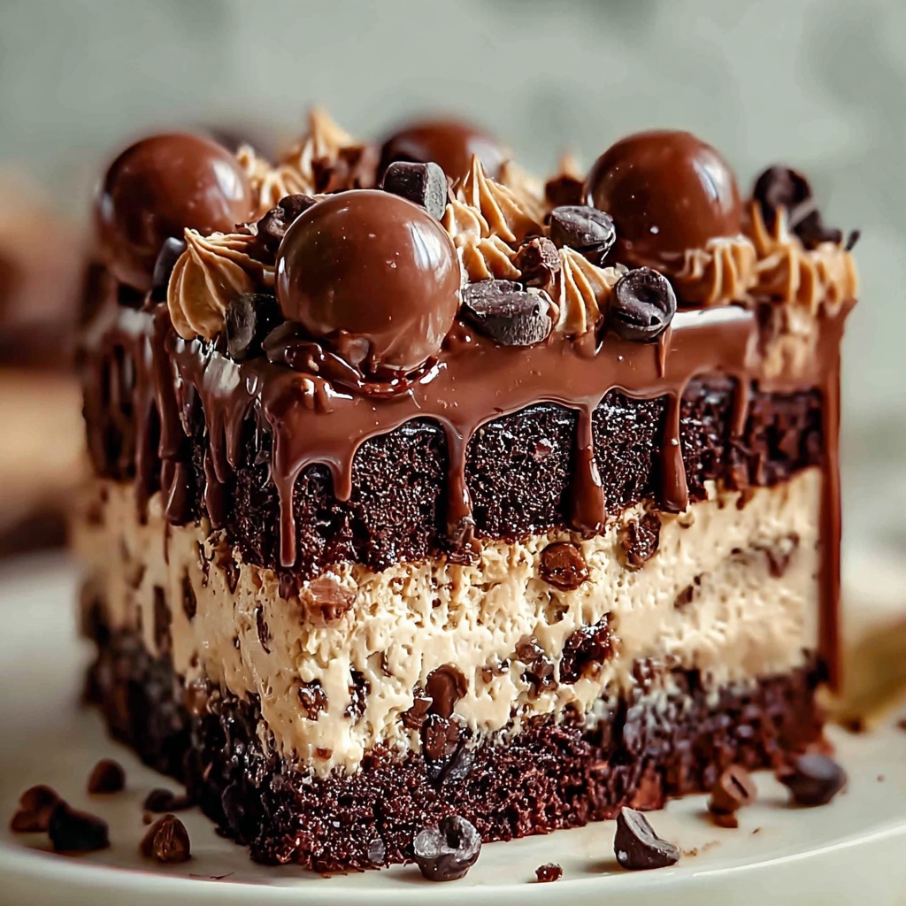 Cookie Dough Brownie Cake Recipe - Recipe Image