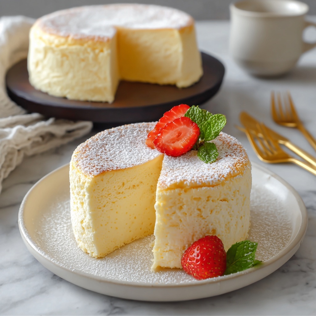 Japanese Cotton Cheesecake Recipe - Recipe Image