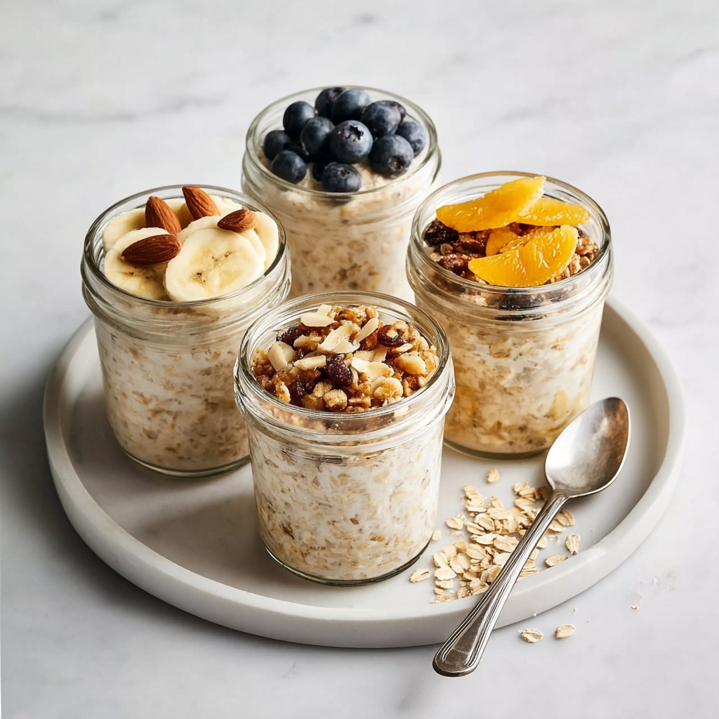 Creamy Overnight Blueberry Banana Oats Recipe - Recipe Image