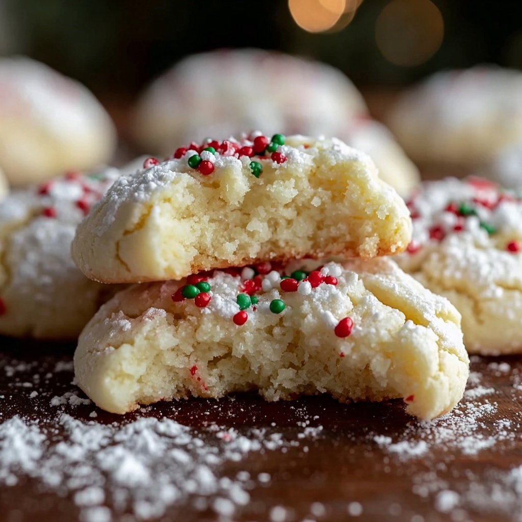 Christmas Ooey Gooey Butter Cookies Recipe - Recipe Image