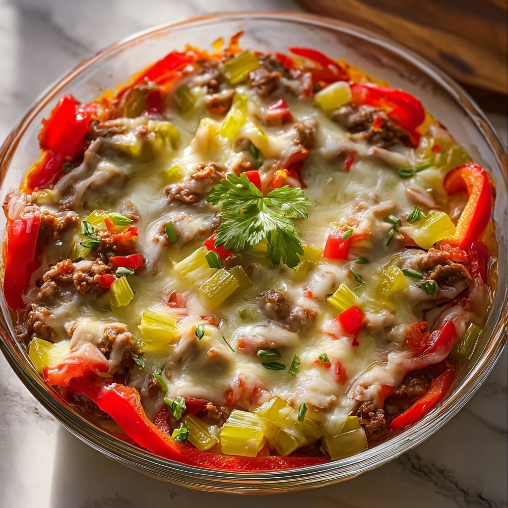 Southern Five-Layer Beef Casserole Recipe - Recipe Image