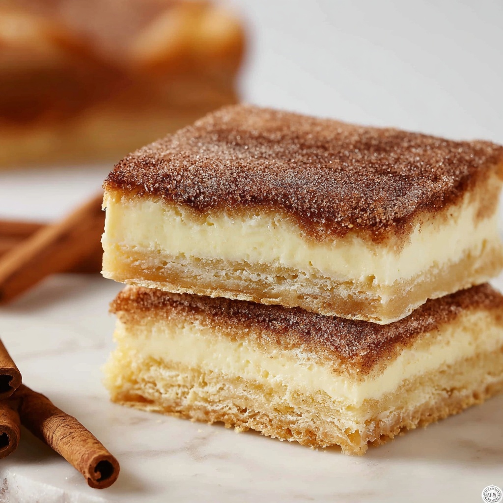 Churro Cheesecake Bars Recipe - Recipe Image