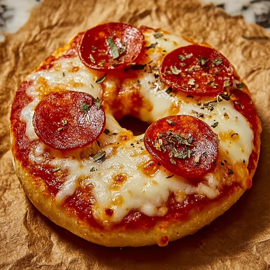Easy Homemade Pizza Bagels Recipe - Recipe Image