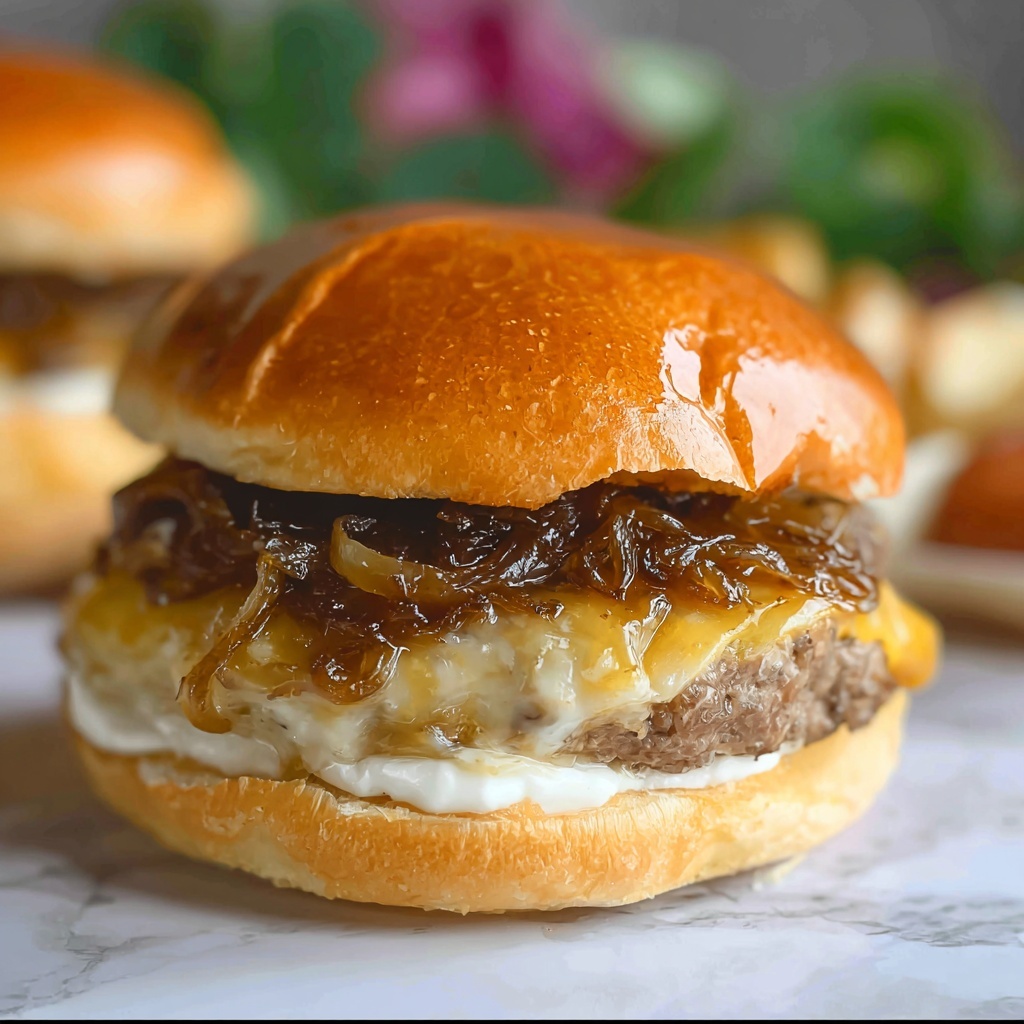 Garlicky Onion Smash Burger Recipe - Recipe Image