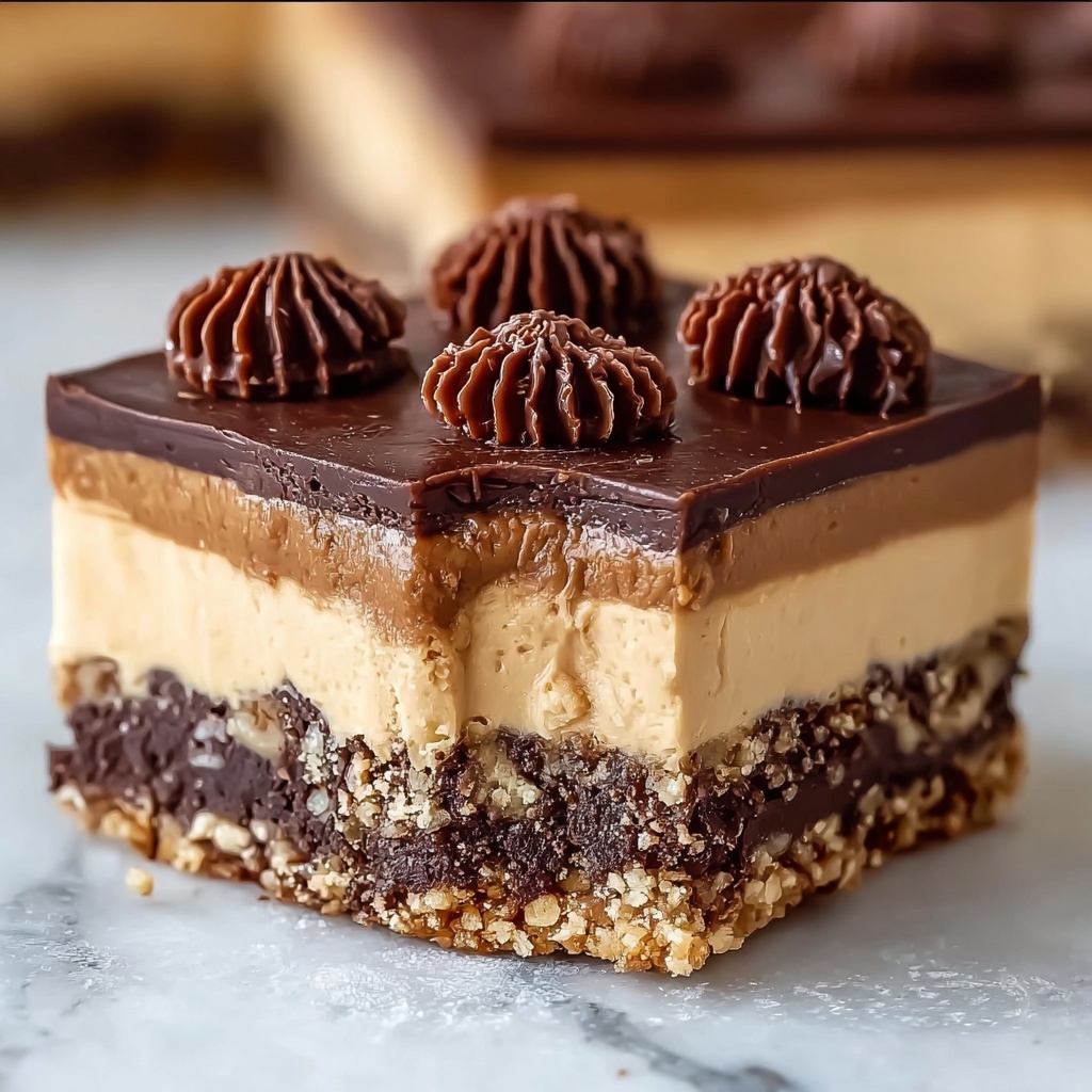 Chocolate Peanut Butter Dream Bars Recipe - Recipe Image