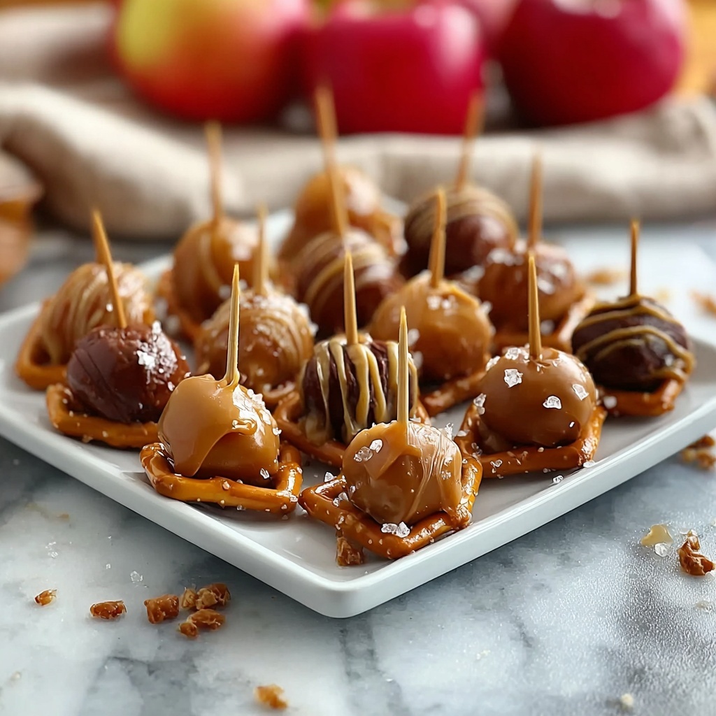 Caramel Apple Pretzel Bites Recipe - Recipe Image
