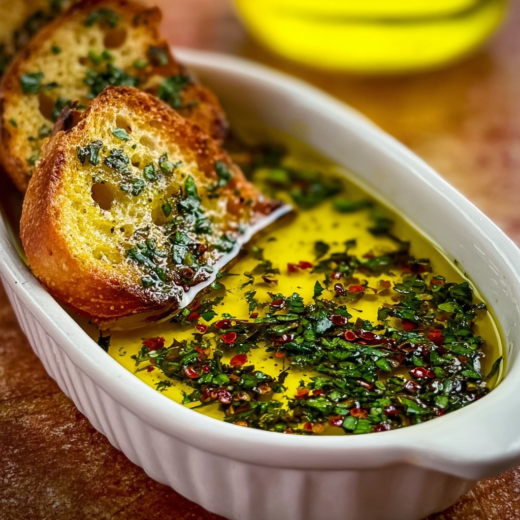 Olive Oil Herb Dip with Parmesan and Balsamic Recipe - Recipe Image