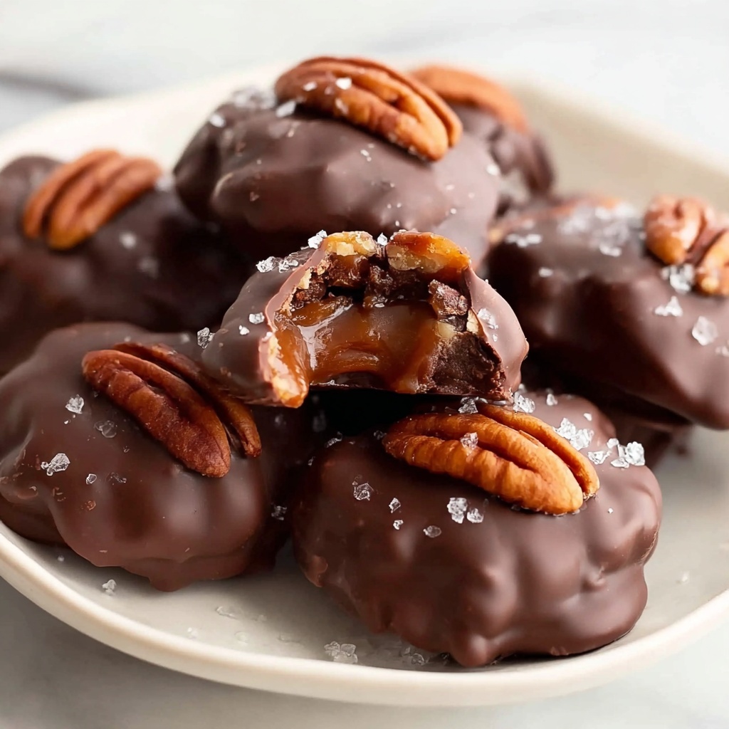 Homemade Chocolate Turtles Recipe - Recipe Image