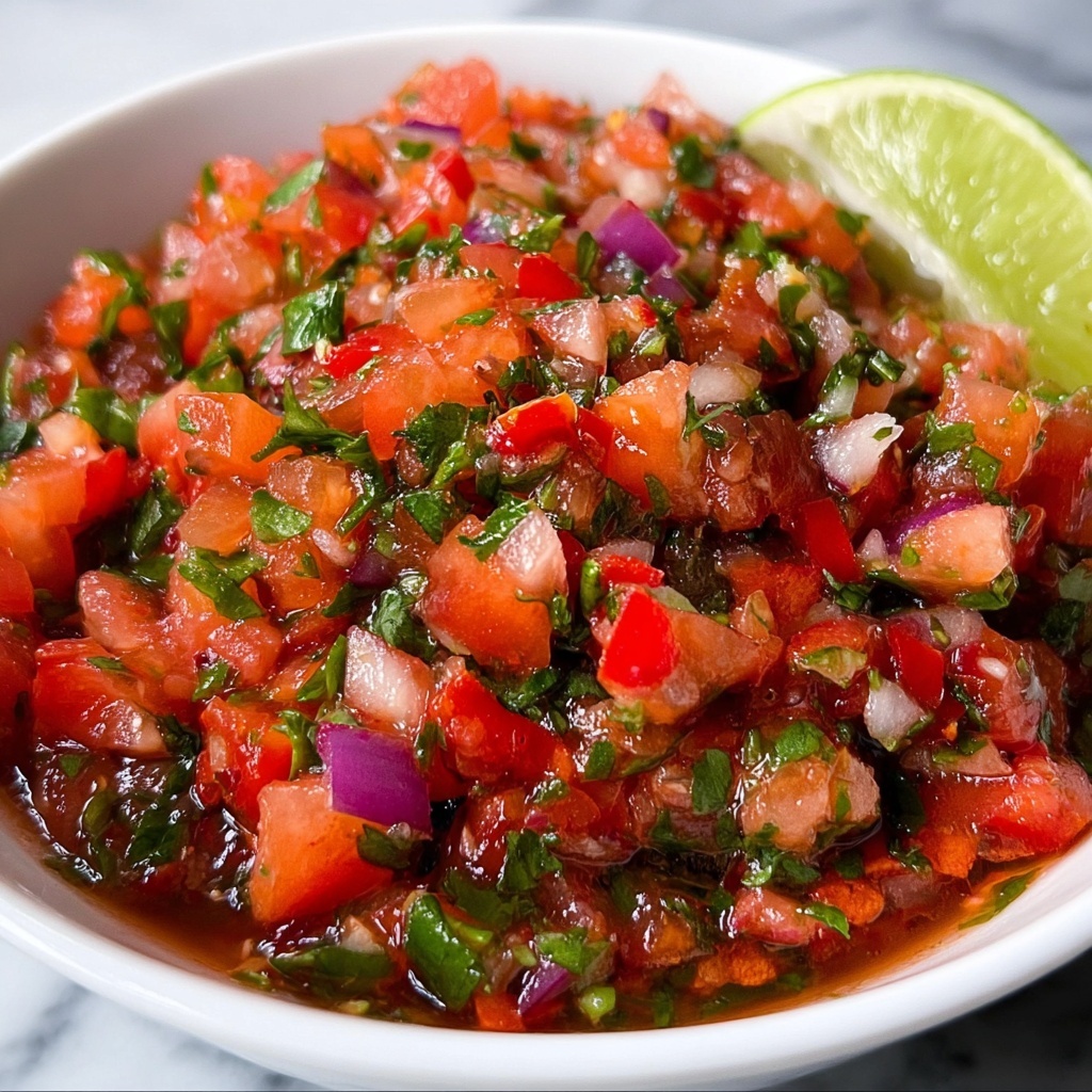 Fresh Tomato Salsa with Cilantro and Lime Recipe - Recipe Image