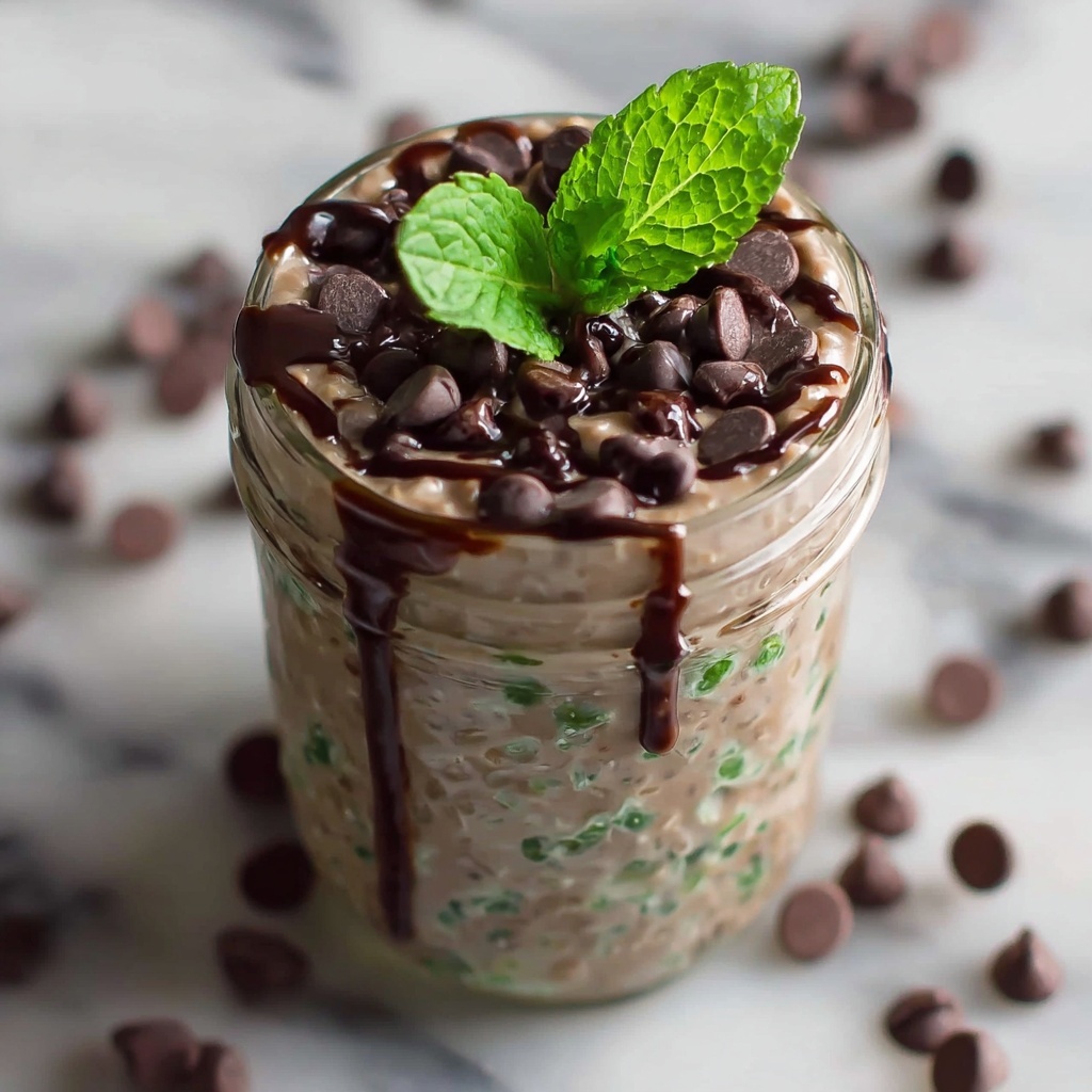 Mint Chocolate Chip Overnight Oats Recipe - Recipe Image
