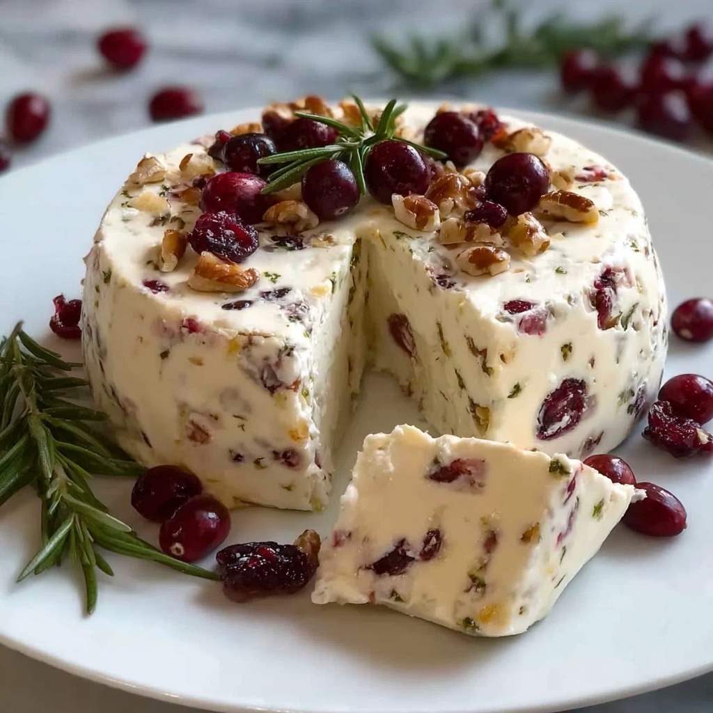 Homemade Vegan Cranberry Cashew Cheese Recipe - Recipe Image